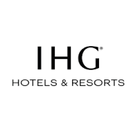 IHG Hotels & Resorts logo with “IHG” in large letters above the words “HOTELS & RESORTS” on a white background.